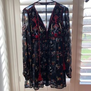 Zara Floral Embroidered Sundress